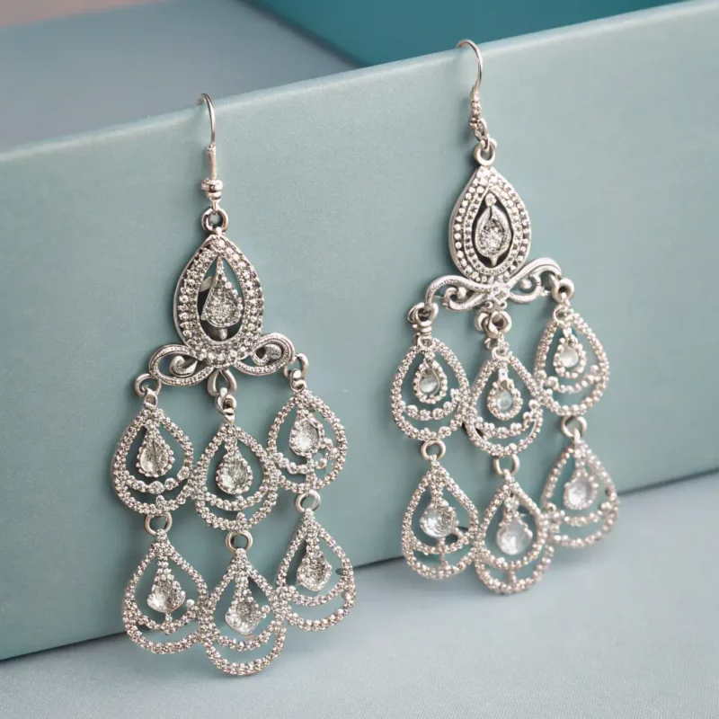Silver Chandelier Earrings